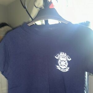 Navy Blue Fire Rescue T-Shirt